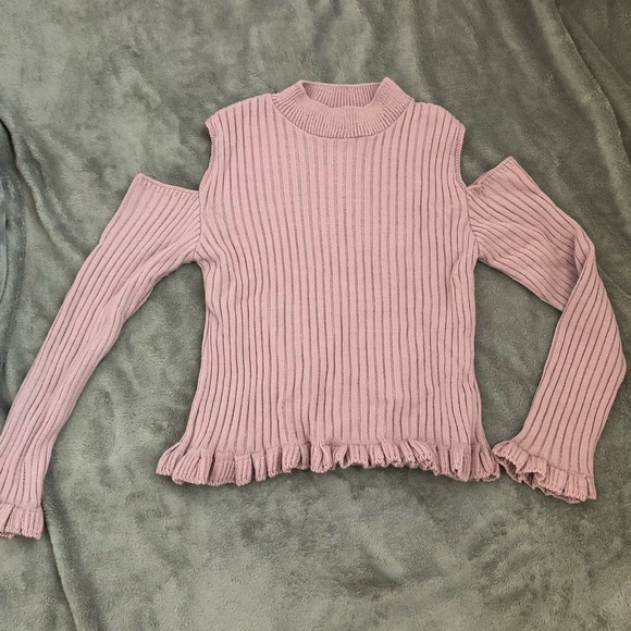 Pink/purple long sleeve top (size S/M) - Picture 1 of 2